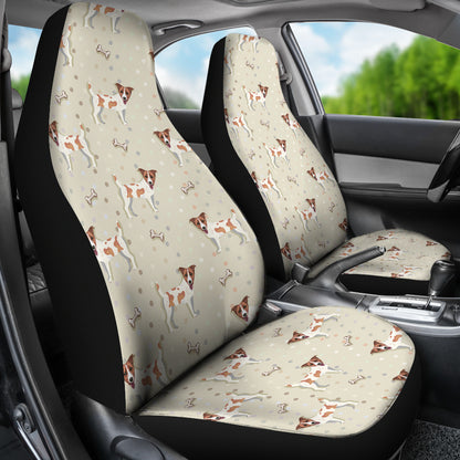 Russell Terriers With Bone Print Design LKS302 Car Seat Covers