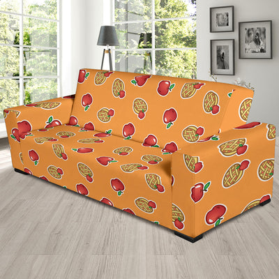 Apple Pie Pattern Print Design 02 Sofa Slipcover