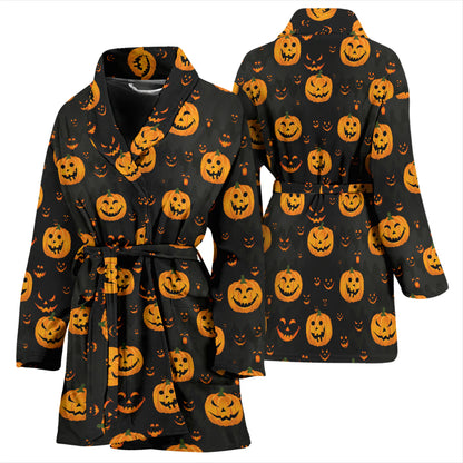 Halloween Print Design LKS401 Women Bathrobe