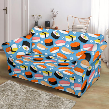 Sushi Print Design LKS304 Loveseat Couch Slipcover