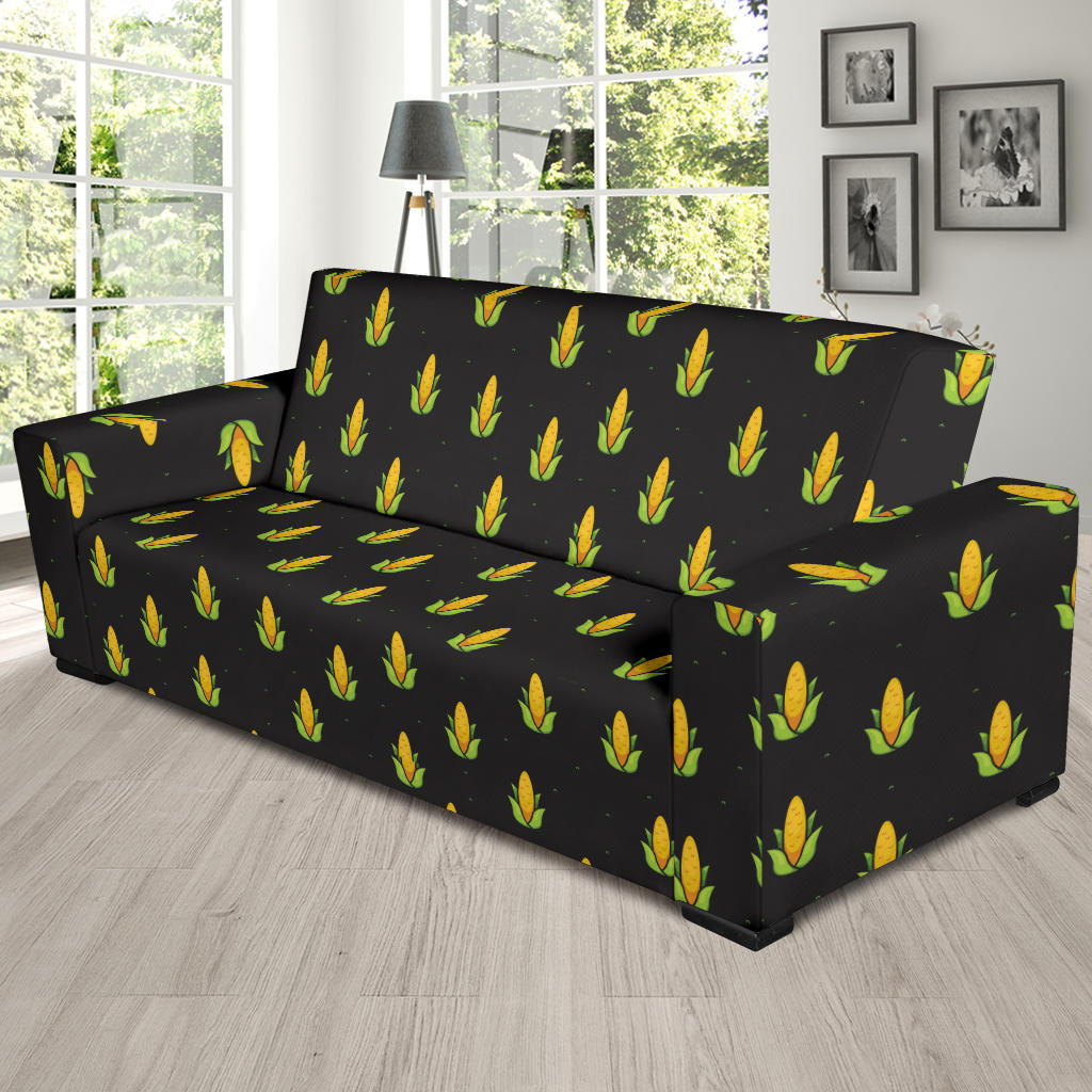Corn Pattern Print Design 04 Sofa Slipcover
