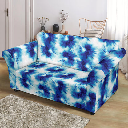 Tie Dye Blue Print Design LKS305 Loveseat Couch Slipcover