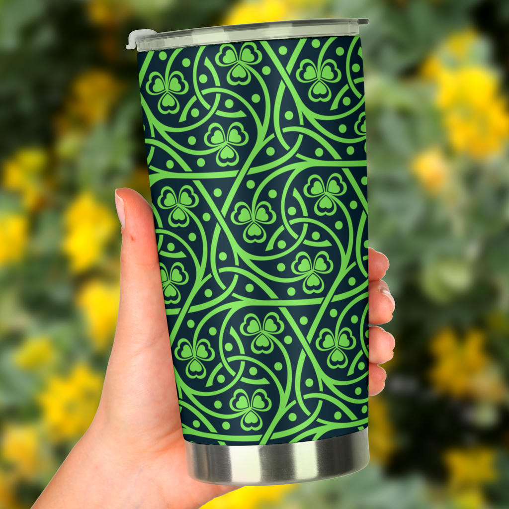 Shamrock Themed Print Tumbler