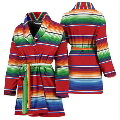 Serape Print Design LKS304 Women Bathrobe