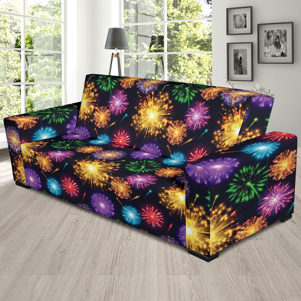 Firework Print Design LKS305 Sofa Slipcover