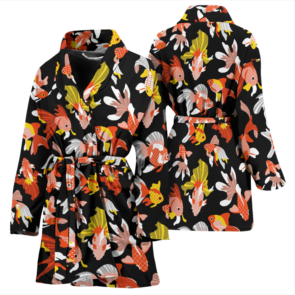Goldfish Print Design LKS401 Women Bathrobe