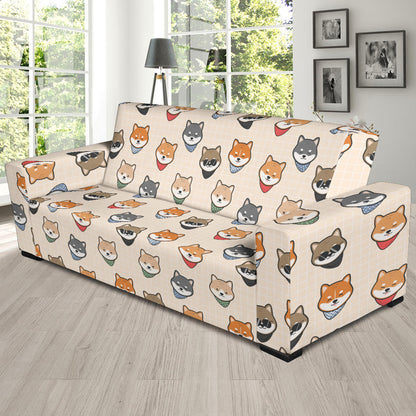 Shiba Inu Print Design LKS3010 Sofa Slipcover