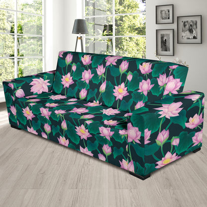 Water Lily Print Design LKS302 Sofa Slipcover