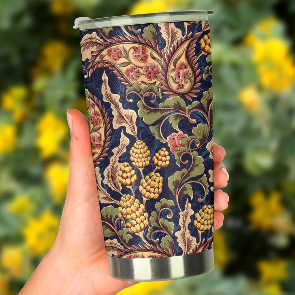 Floral Vintage Classic Print Tumbler