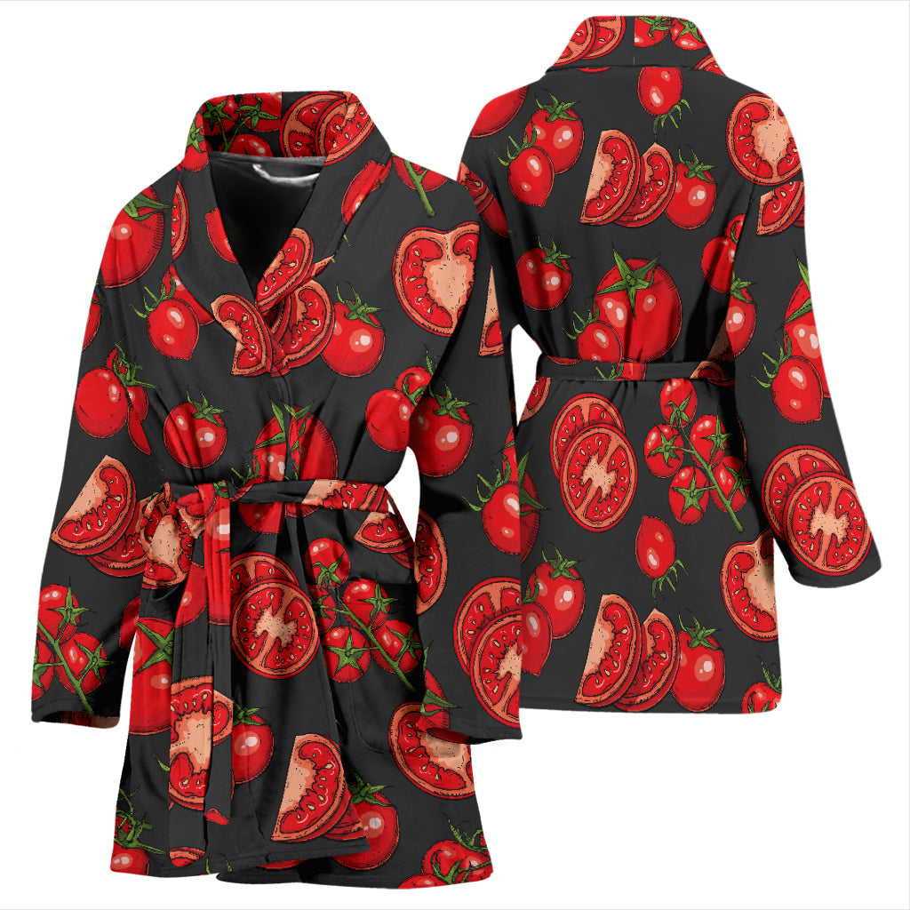Tomato Print Design LKS303 Women Bathrobe