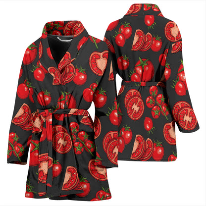 Tomato Print Design LKS303 Women Bathrobe