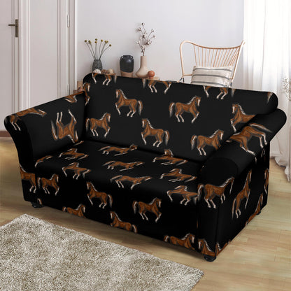 Horse Print Design LKS3010 Loveseat Couch Slipcover