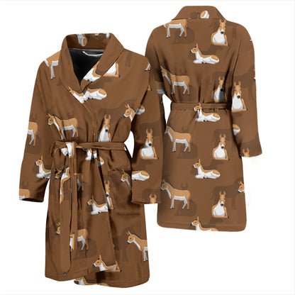 Donkey Print Design LKS401 Men Bathrobe