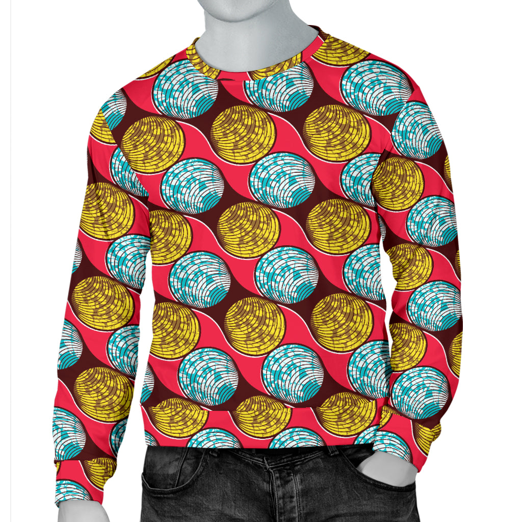 African Fashion Print Pattern Men Long Sleeve Sweatshirt