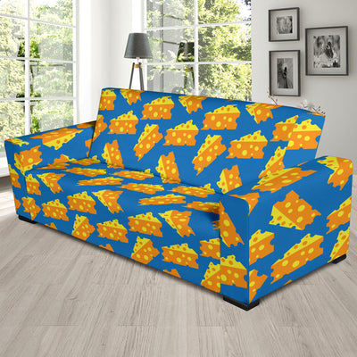 Cheese Pattern Print Design 05 Sofa Slipcover