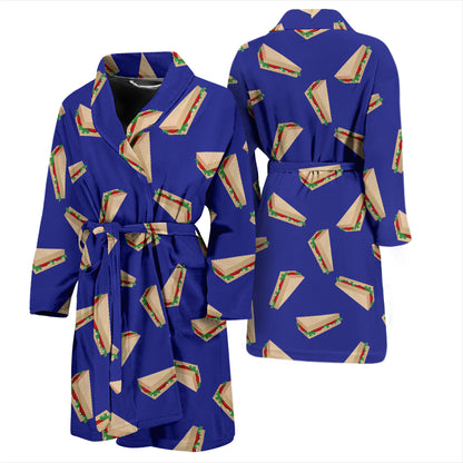 Sandwich Print Design LKS303 Men Bathrobe