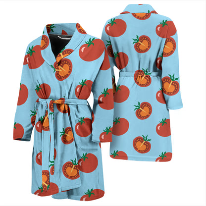 Tomato Print Design LKS304 Men Bathrobe