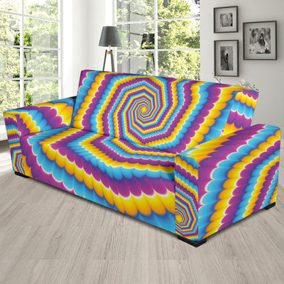 Optical illusion Pattern Print Design A04 Sofa Slipcover