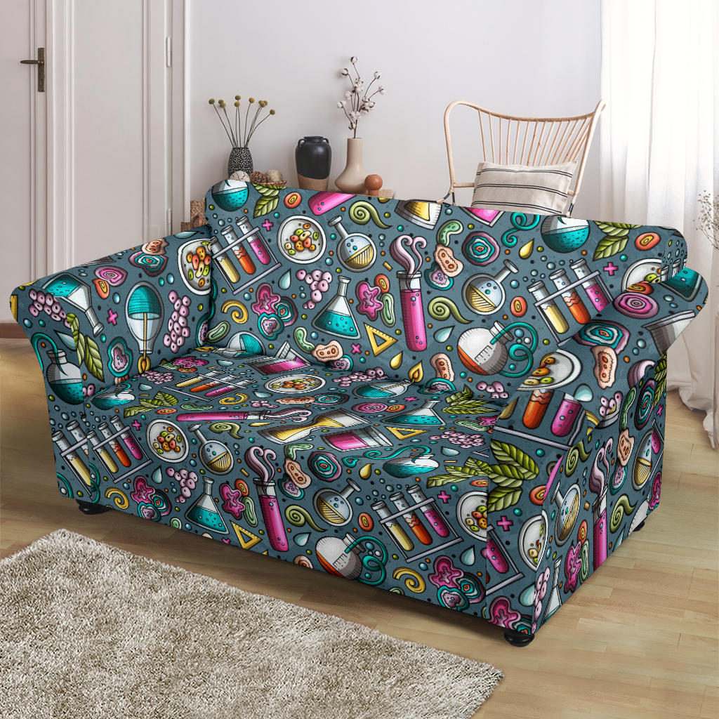 Science Print Design LKS304 Loveseat Couch Slipcover