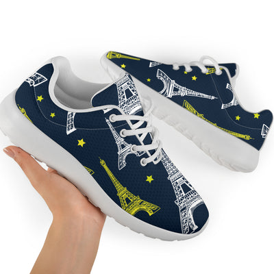 Eiffel Tower Star Print Athletic Shoes