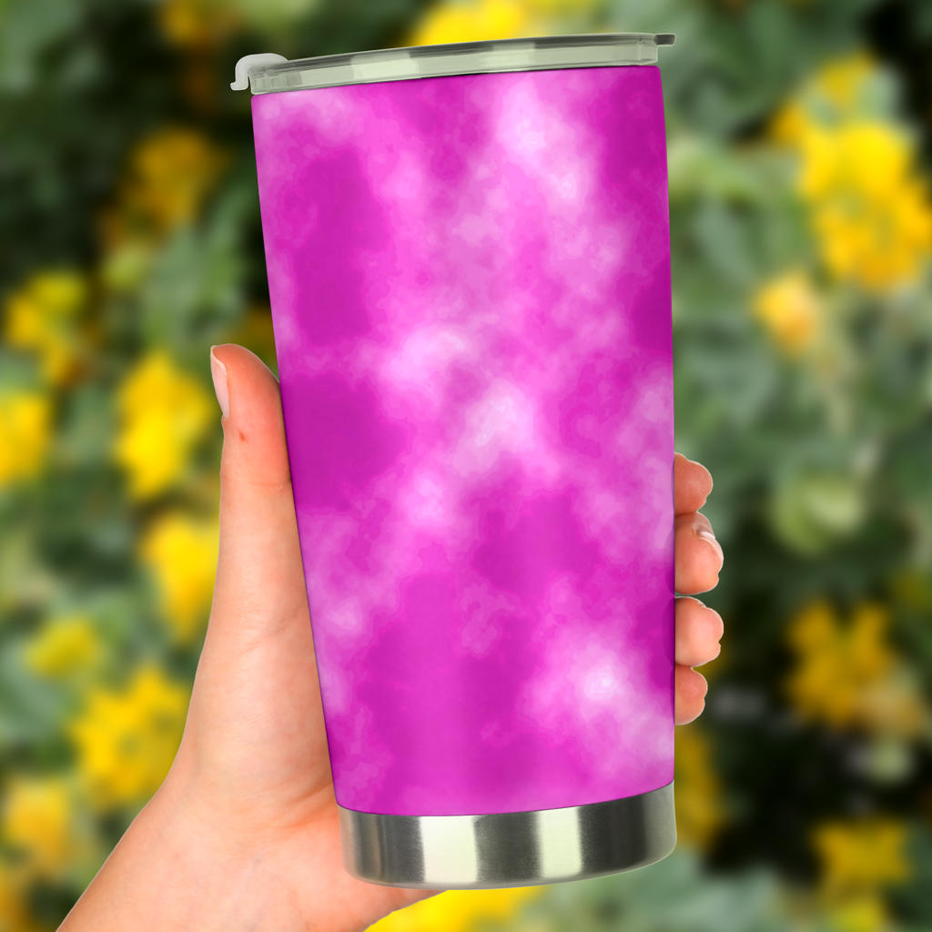 Tie Dye Pink Design Print Tumbler