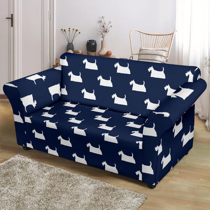Scottish Terriers Print Design LKS303 Loveseat Couch Slipcover
