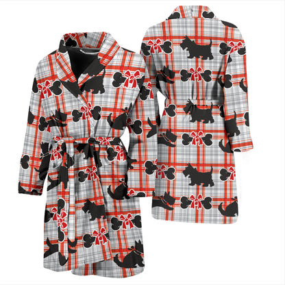 Scottish Terriers Print Design LKS3014 Men Bathrobe