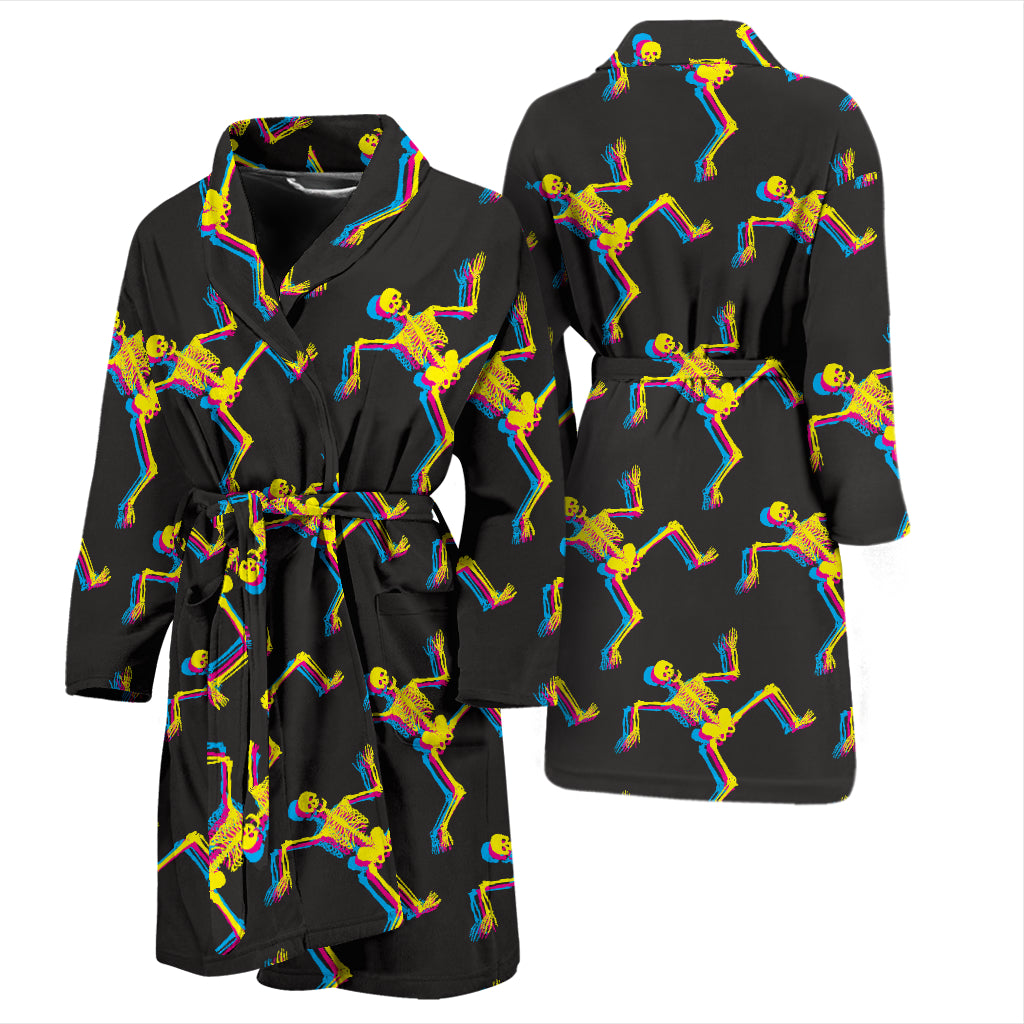 Skeleton Skeleton 3D Print Design LKS301 Men Bathrobe