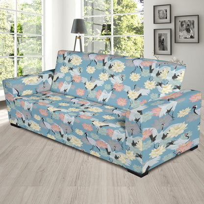 Water Lily Print Design LKS304 Sofa Slipcover