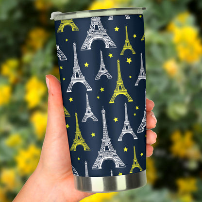 Eiffel Tower Star Print Tumbler