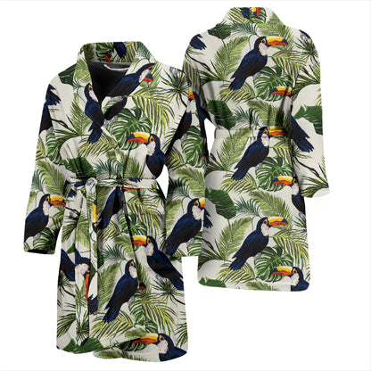 Toucan Print Design LKS308 Men Bathrobe