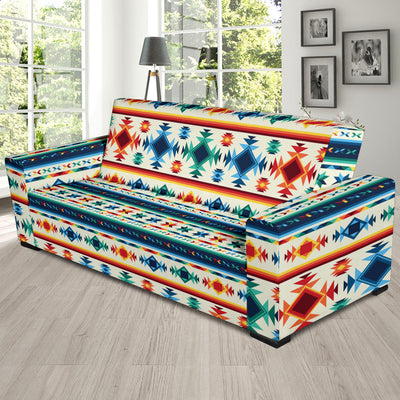 Aztec Pattern Print Design 02 Sofa Slipcover