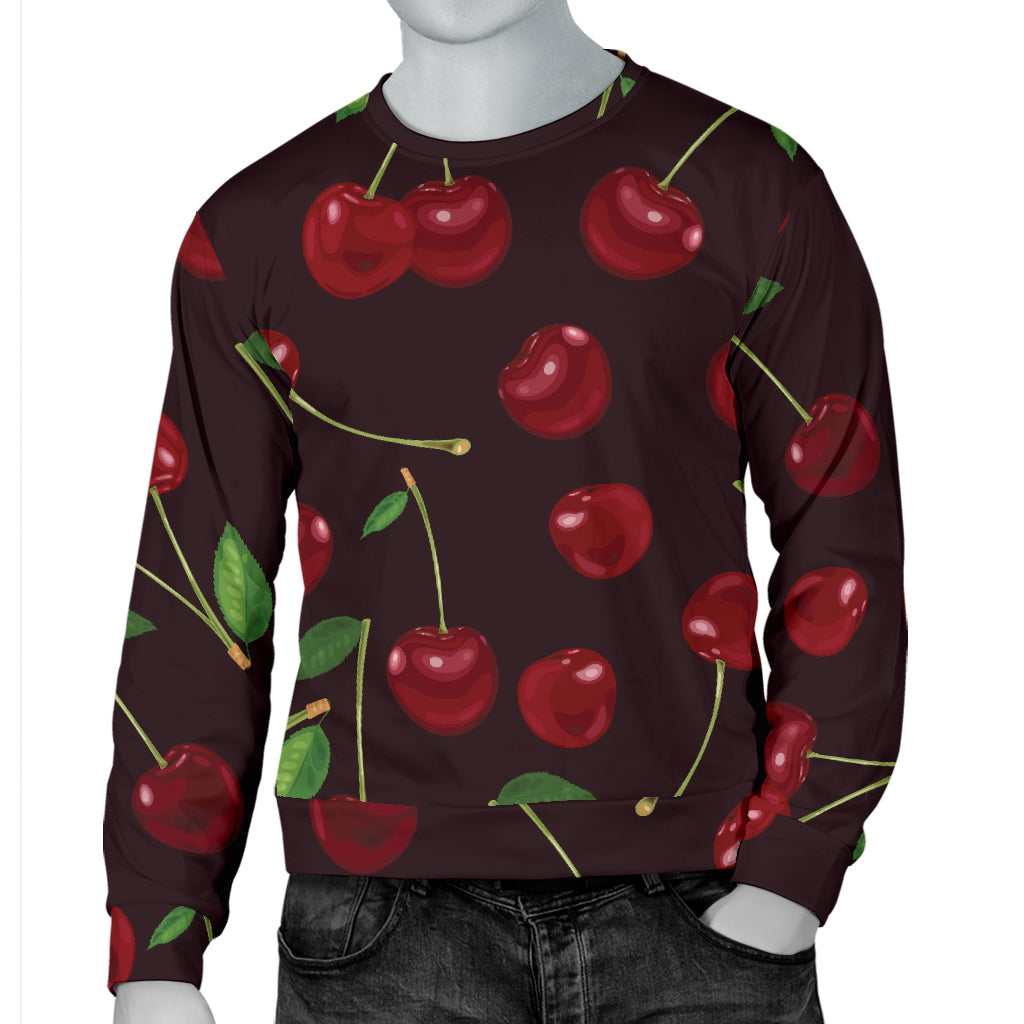 Cherry Fresh Pattern Men Long Sleeve Sweatshirt