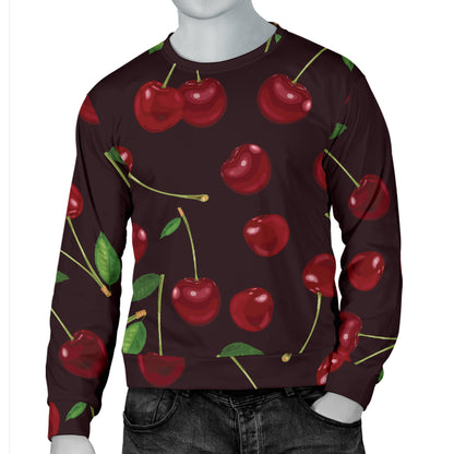 Cherry Fresh Pattern Men Long Sleeve Sweatshirt