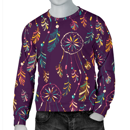 Dream Catcher Boho Design Men Long Sleeve Sweatshirt