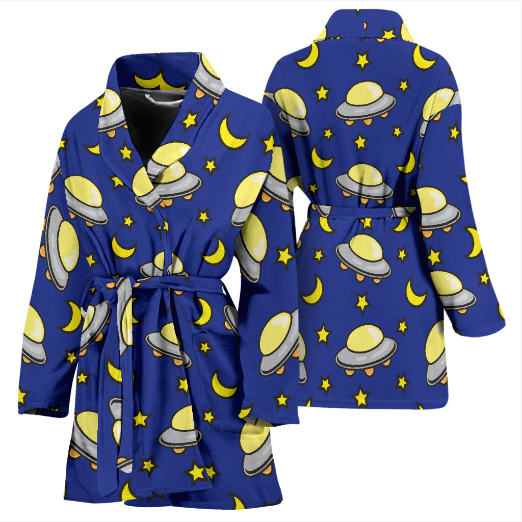 UFO Print Design LKS309 Women Bathrobe