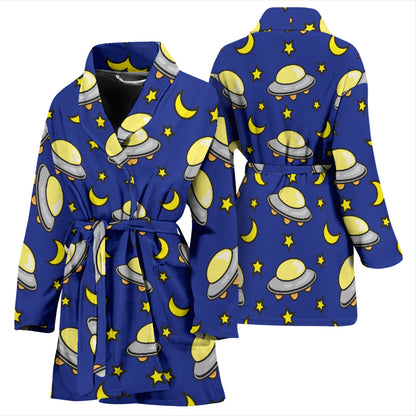 UFO Print Design LKS309 Women Bathrobe