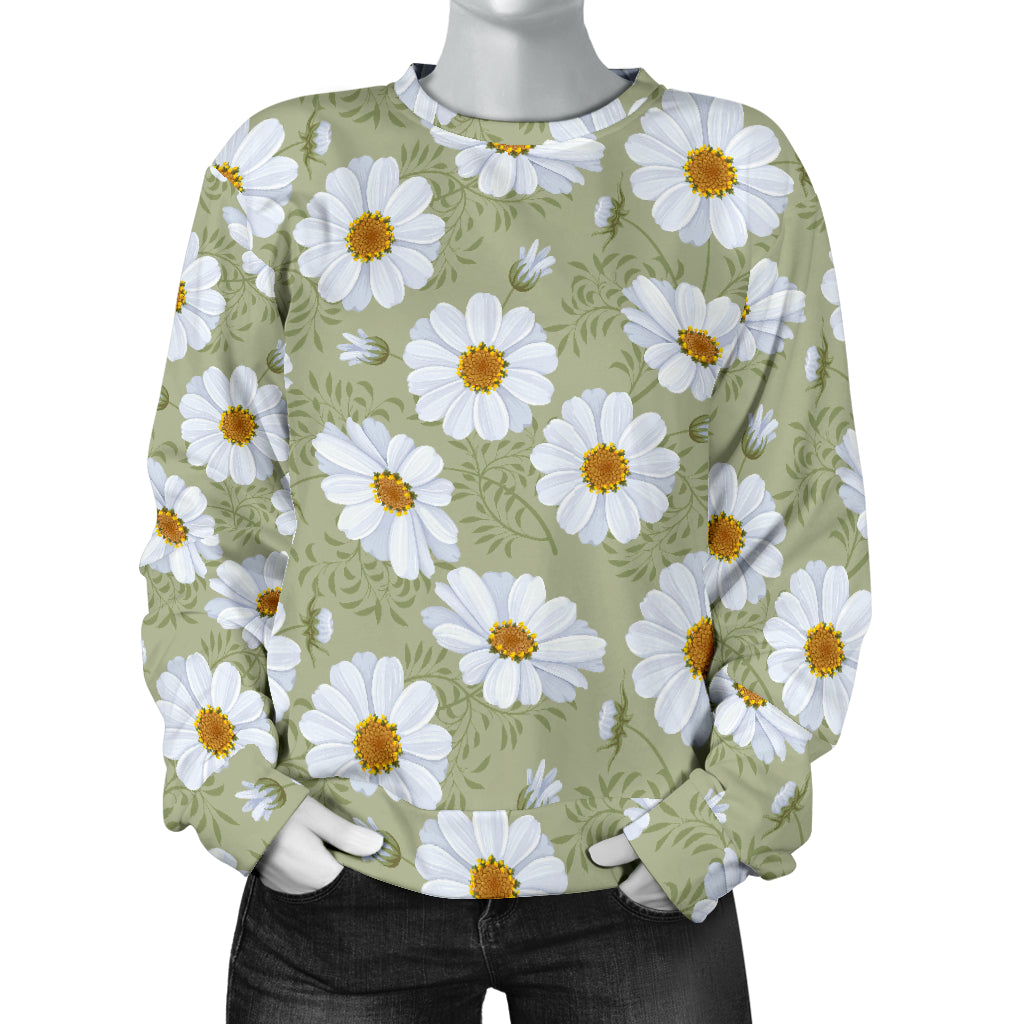 Daisy Yellow Print Pattern/womenlongsleeve.jpg Women Long Sleeve Sweatshirt