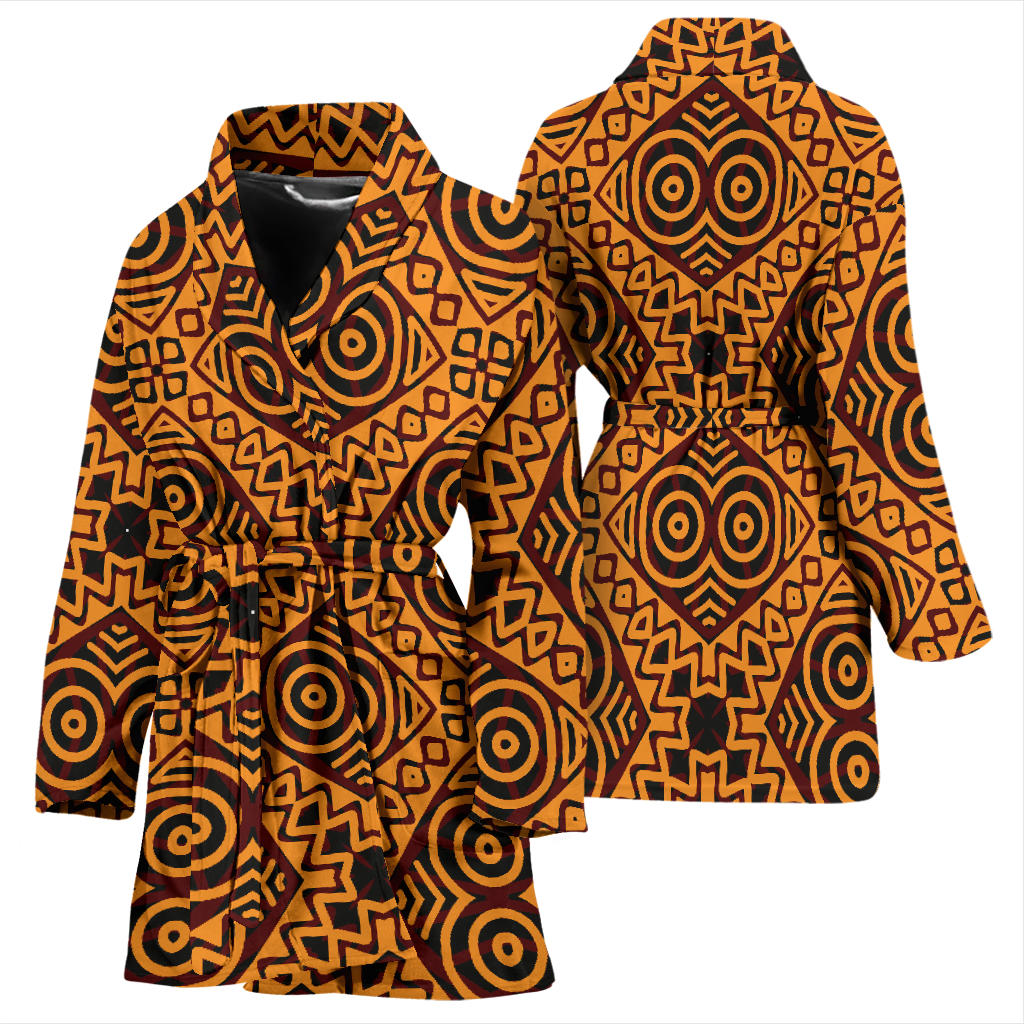 African Pattern Print Design 05 Women Bathrobe