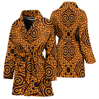 African Pattern Print Design 05 Women Bathrobe