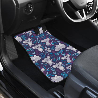Koala Cute Themed Design Print Car Floor Mats Front Back