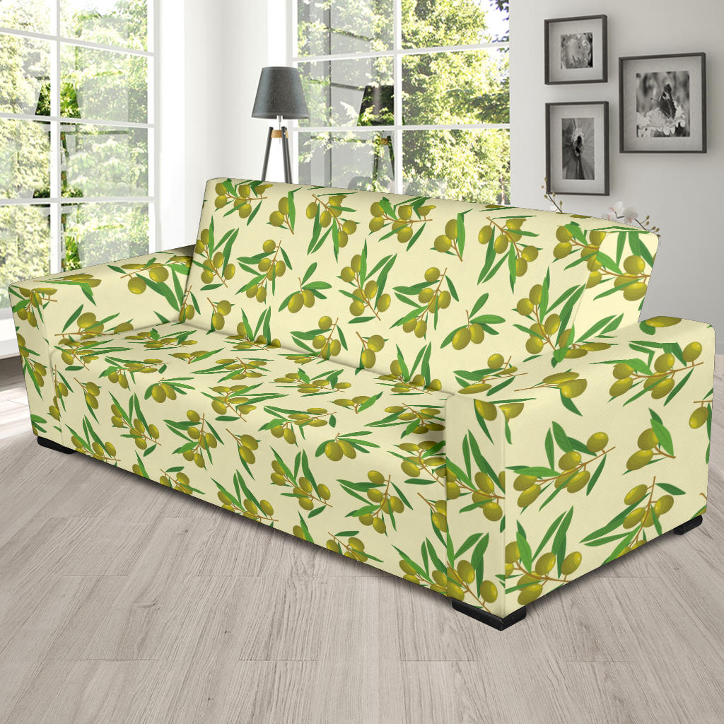 Olive Print Design LKS302 Sofa Slipcover