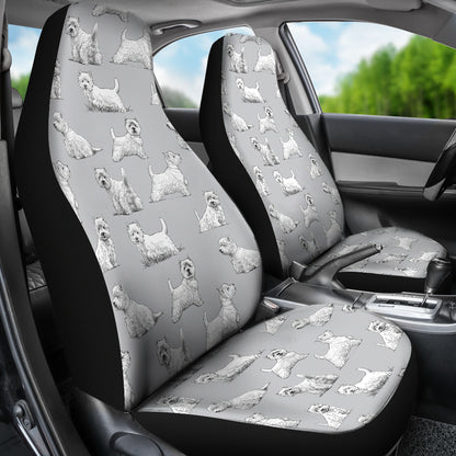 Scottish Terriers Print Design LKS3011 Car Seat Covers