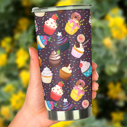 Cupcakes Party Print Pattern Tumbler