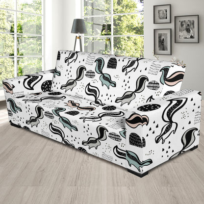 Skunk Print Design LKS303 Sofa Slipcover