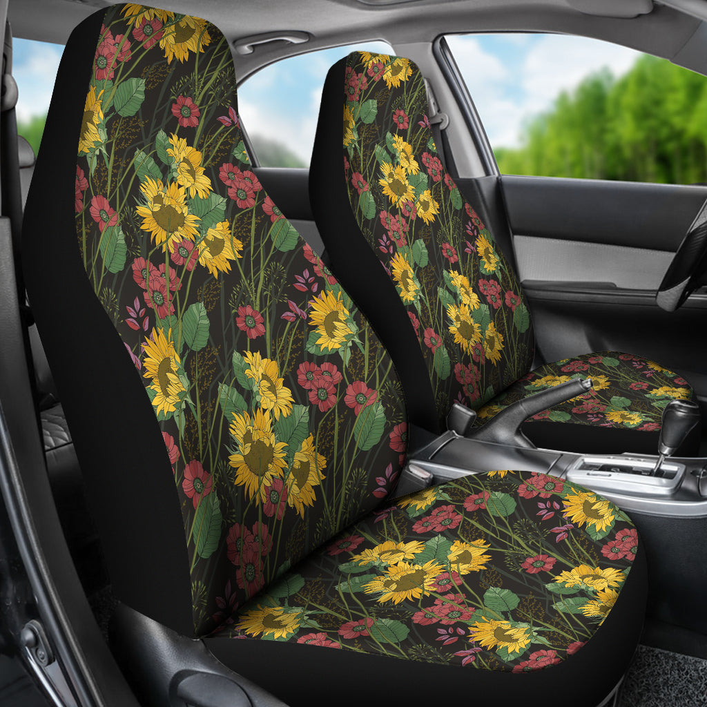 Sunflower Print Design LKS303 Car Seat Covers