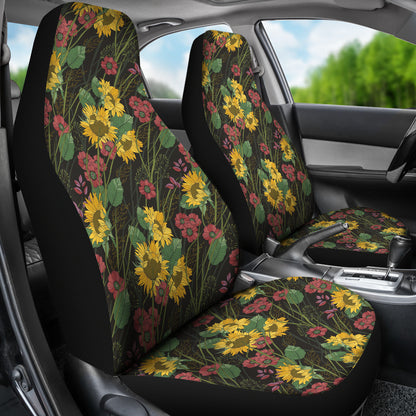Sunflower Print Design LKS303 Car Seat Covers