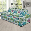 Angelfish Tribal Pattern Print Design 01 Sofa Slipcover