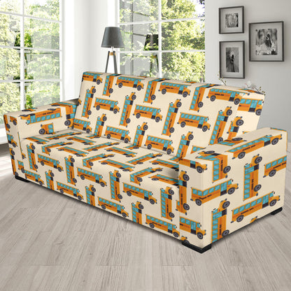 School Bus Print Design LKS305 Sofa Slipcover