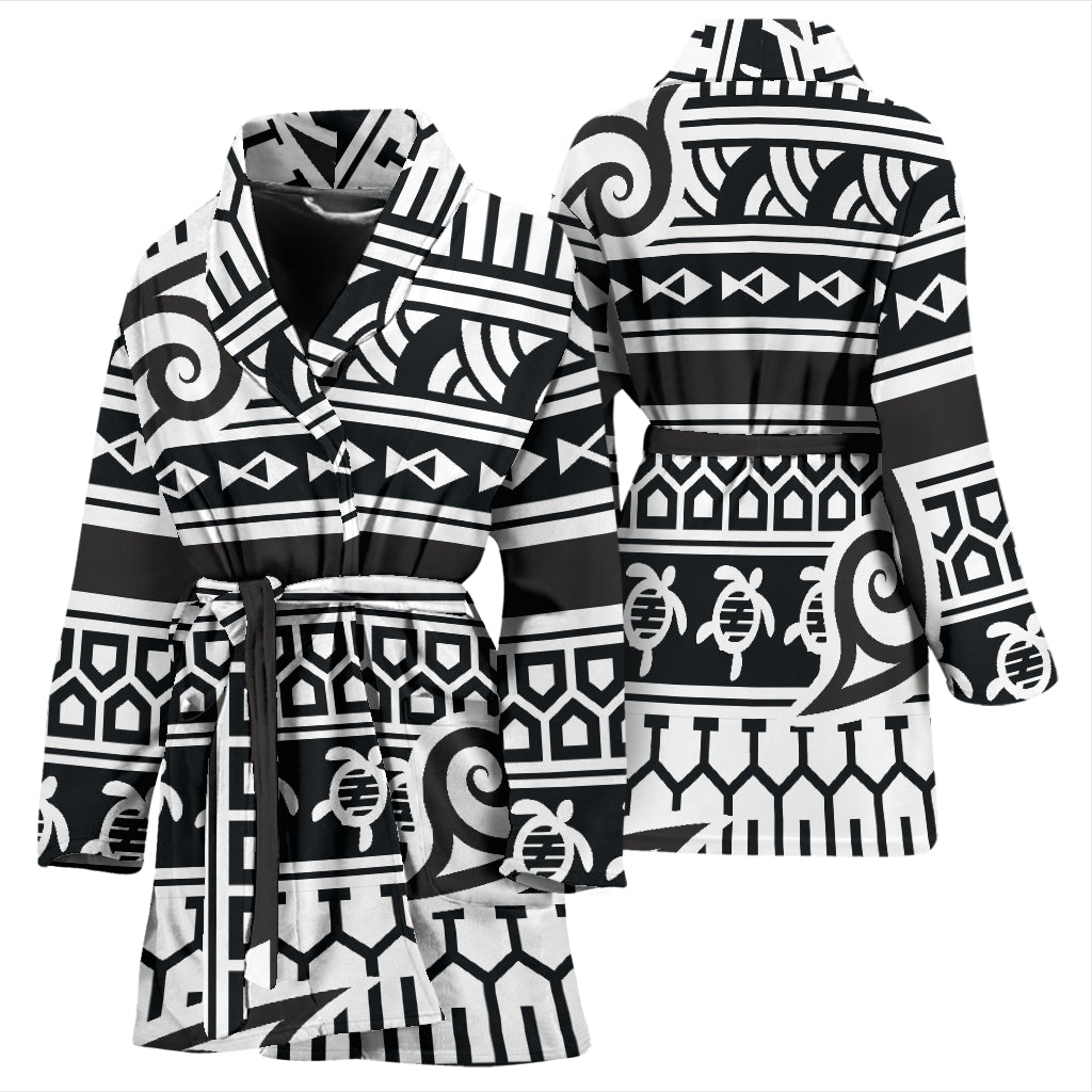 Samoan Style Print Design LKS305 Women Bathrobe